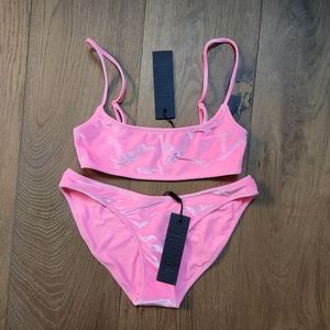 Triangl Pink Velvet Bikini Top and Bottom NYT